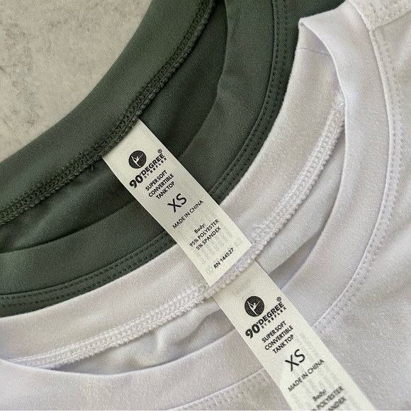 90 Degree by Reflex Super Soft Side Slit Convertible Tank 2PK Bundle, XS NWT - Picture 4 of 6